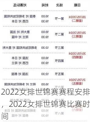 2022年世界杯排球赛程全面介绍-第2张图片-www.211178.com_果博福布斯