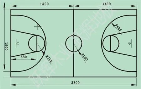 篮球场标准尺寸图及相关规定介绍-第3张图片-www.211178.com_果博福布斯